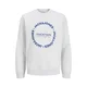JACK & JONES Majica JJBENSON modra / pegasto bela