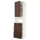 METOD / MAXIMERA Visoki element za ugradne uređaje, bela/Sinarp smeđa, 60x60x240 cm