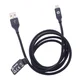 HP Kabl DHC-MF101, USB A, MFI, NA, Lightning, 100cm, Crni