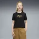 PUMA Essentials Script Glitter Tee Youth, Kids, Black, 9-10Y