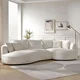 Atelier del Sofa Ugaona garnitura na razvlačenje Venedik Right, 317 x 163.5 x 71 cm, Bela