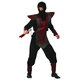 Temno rdeča ninja odrasli kostum