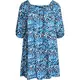 Swim by Zizzi Poletna obleka Scami modra/encijan/bela
