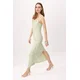Trendyol Obleka pastelno zelena / off-bela