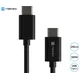 Natec PRATI kabel USB-C/USB-C, 100W, 2m, črn