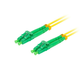 Lanberg optični povezovalni kabel SM LC/APC-LC/APC duplex 10m LSZH G657A1 premer 3mm, rumena barva