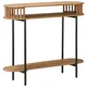vidaXL Ročno izdelana končna miza Teak rjava 90 x 30 x 75 cm
