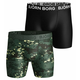 Bokserice Björn Borg Shorts Per BB Digital Woodland 2P - duck green