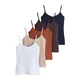 The Set Top mornarska/brokat/temno rjava/bela