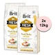 Brit Fresh Chicken with Potato Adult Great Life 2x12 kg
