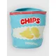 bitten Chips Ceramic Decoration Vase blue