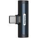 Adapter REMAX USB Type-C v USB Type-C + audio, RL-LA03a (črn)