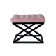 Atelier del Sofa Tabure 50x42x40cm, Crno-Roze