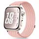 Tech-protect Nylon pašček za Huawei Watch Fit 3 / 4 / 4 Pro / 5 / 5 Pro, light pink
