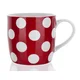 Banquet Keramični vrč DOTS 310 ml, rdeč, komplet 6 kosov