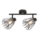 Rabalux Plafonska spot lampa Emerencia, 2xE14, Crna