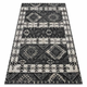 eoshop Moderna preproga MUNDO E0651 etnična zunanja bež/črna ( - Velikost: 80x250 cm)