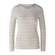 OUI Majica Sumiko rjava/off-bela
