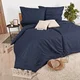 Flanelna posteljnina Navy EMI
