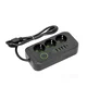 Podaljšek 3 vtičnice + 4xUSB + USB-C 1,5 m z ozemljitvenim kablom 3x1,5 črne barve