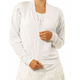 Ženski sportski pulover Lucky in Love Macramé Core Bomber Jacket Women - white