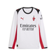 Mens Puma AC Milan 25/26 Long Sleeve Away Jersey, White, Size M, Sport