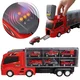 Mega Creative Tovornjak TRANSPORTER s 6 avtomobili + dodatki, AVTOVLEKA za otroke SVETLOBA ZVOK 3+ MEGA CREATIVE