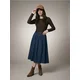 Sinsay - Rebrasta bluza s dugim rukavima - tamno braon