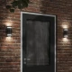 Vanjska zidna svjetiljka crna od lijevanog aluminija 80 x 100 x 240 mm