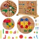 Masterkidz Zestaw Geometrycznych Kształtów Klocków do Paneli Ściennych STEM 260 el.