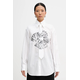 Karl Lagerfeld Bluza  črna / bela