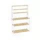Songmics Kuhinjska polica 40x100x167 cm bela