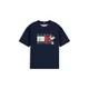 Tommy Hilfiger Majica Peanuts KS0KS00766 Mornarsko modra Regular Fit