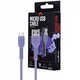 shumee Maxlife USB - microUSB tip B polnilni kabel 1 m vijoličen