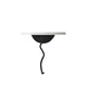 HANAH HOME Zidna polica Leo Black White