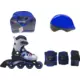 ROLER PW-116A GOAL PLAVI SET KACIGA I ŠTITNICI PVC ABEC5 S(30-33)