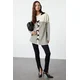 Trendyol Black Striped Bow Detailed Knitwear Sweater