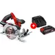 Einhell Akumulatorska ručna kružna testera TE-CS 18/150 Li Solo + Einhell Power-X-Change 18V 2.5 Ah Starter-Kit