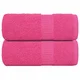 Vidaxl Brisače za goste FROGN 2 kosa roza 30x50 cm 360 g/m2
