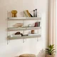 Hanah Home Zidna polica Cm-068-B, 98x21x100 cm,Siva