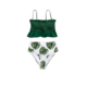 CUPSHE Ženski dvodelni kupaći D94 zeleno-beli
