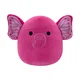 SQUISHMALLOWS Rožnati slon z metulji - Evelyn