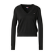 Tommy Jeans Pulover ESSENTIAL črna