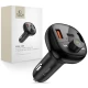 Tech-protect CC06 Bluetooth FM Transmitter avto polnilec 2x USB / USB-C 72W, črna
