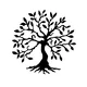 Wallxpert Zidna dekoracija Tree 3 1, 60x60cm, Crna