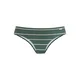 BENCH Bikini hlačke kremna/temno zelena