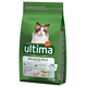 Ultima Cat Hairball Control puran & riž - 4,5 kg (3 x 1,5 kg)