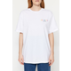 Trendyol White 100% Cotton Front and Back Printed Boyfriend Fit Crew Neck Knitted T-Shirt