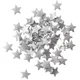 Dekorativne perle ZVEZDE Srebrne DIY 1,5 cm 60 kosov.