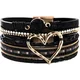Zapestnica AG - 38809 Heart - Črna / Zlata KP38809